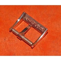 RARE 1940 ORIGINALE ROLEX BOUCLE ARDILLON PLAQUE OR ROSE 16mm, 14mm pour bracelets cuir NEUVE DE STOCK