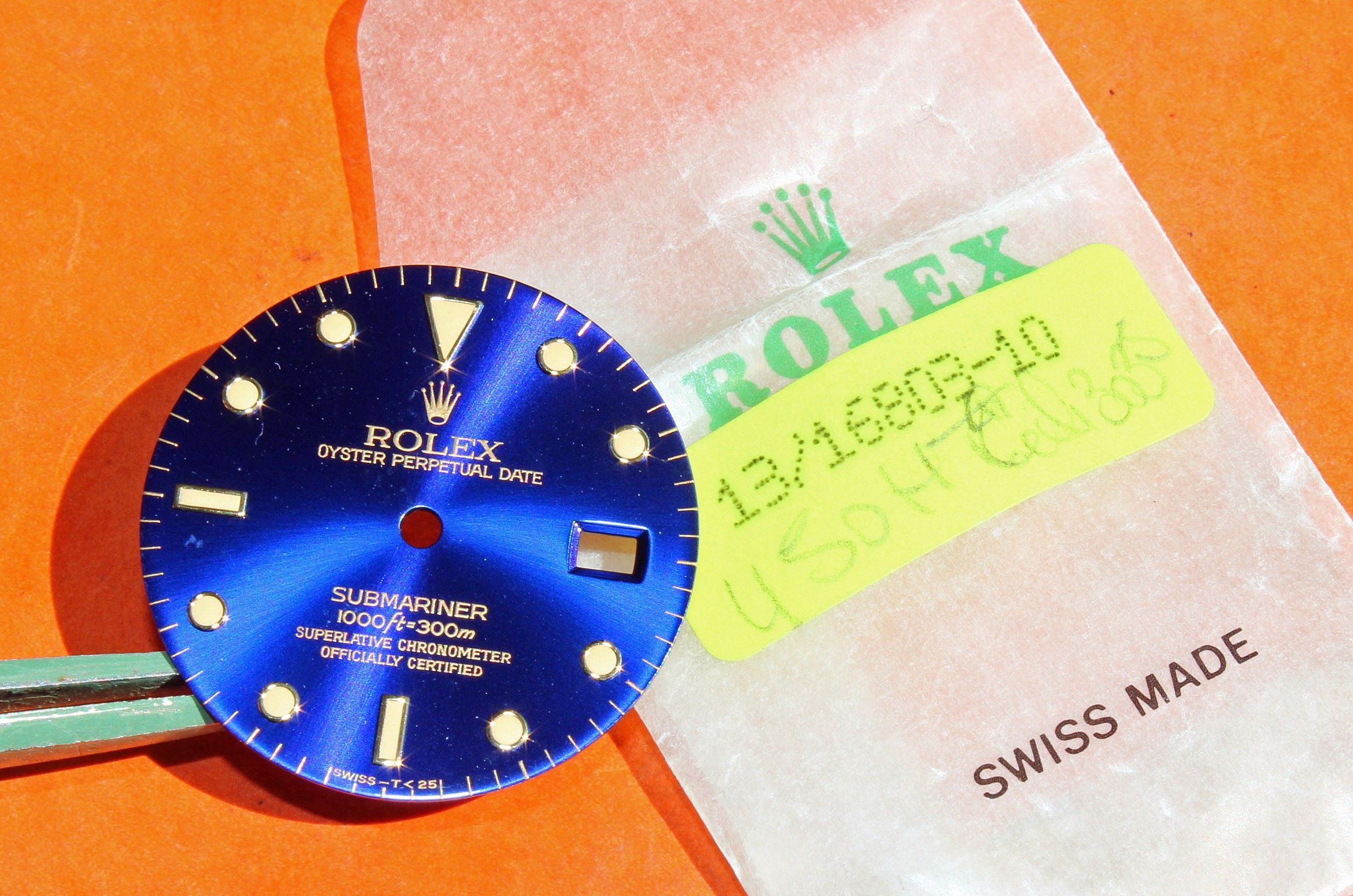 Rolex Submariner date NOS Automatic Tutone 18kt Yellow Gold & Steel Blue Dial 16803, 16613, 16618, 16808 CAL.3035, 3135