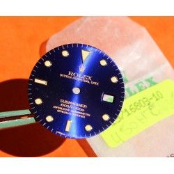 RARE CADRAN SUBMARINER DATE BLEU 16803, 16808, 16613, 16618 cal 3035, 3135 TRITIUM version OR / BITONS