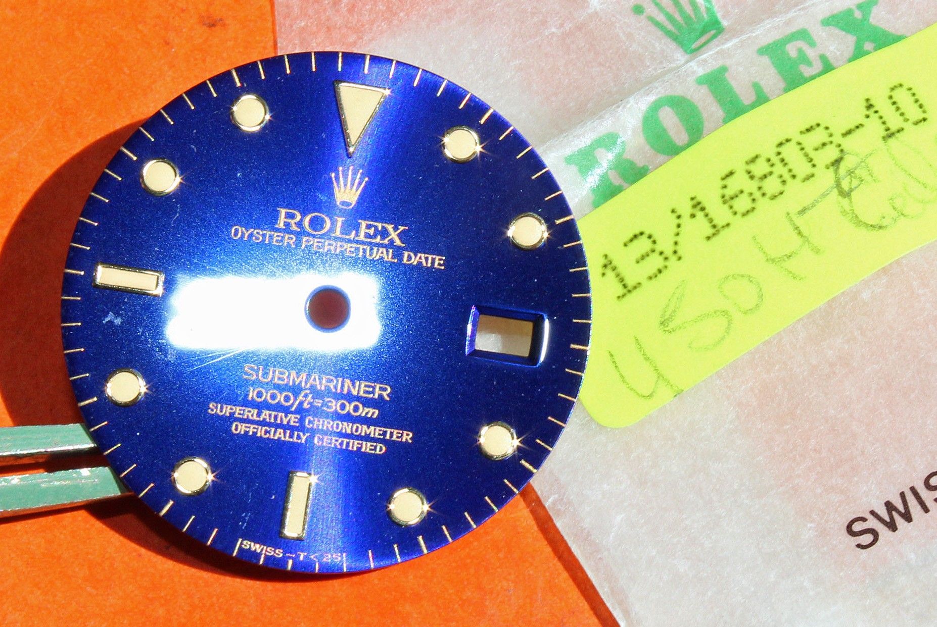 Rolex Submariner date NOS Automatic Tutone 18kt Yellow Gold & Steel Blue Dial 16803, 16613, 16618, 16808 CAL.3035, 3135