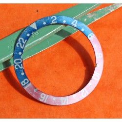 Vintage 1971 Rolex GMT Master 1675, 16750 Pepsi Blue & Red Faded color Bezel Watch Insert Part