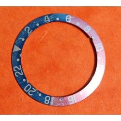 Vintage 1971 Rolex GMT Master 1675, 16750 Pepsi Blue & Red Faded color Bezel Watch Insert Part