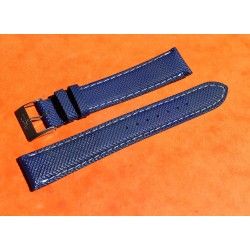 DIVERS BRACELET WATCHES SIGNED ZRC WATERPROOF IN PVC DARK BLUE 18mm END PARTS
