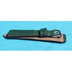 ZRC MADE IN FRANCE, DARK GREEN COLOR BUFFALO LEATHER STRAP BRACELET WATCHES 20mm WITH BUCKLE