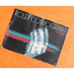 VINTAGE 80's Booklet, manual ROLEX COSMOGRAPH DAYTONA 1982 for models 6263, 6265, 6240 watches Paul Newman