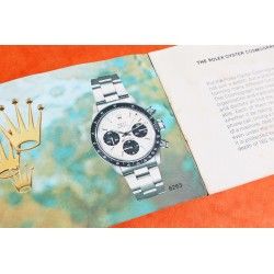 VINTAGE 80's Booklet, manual ROLEX COSMOGRAPH DAYTONA 1982 for models 6263, 6265, 6240 watches Paul Newman