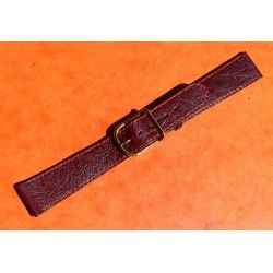BURGUNDY LEATHER STRAP BAND BRACELET WATCHES WITH BUCKLE 17mm