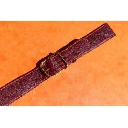 BURGUNDY LEATHER STRAP BAND BRACELET WATCHES WITH BUCKLE 17mm