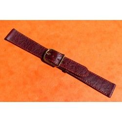 BURGUNDY LEATHER STRAP BAND BRACELET WATCHES WITH BUCKLE 17mm