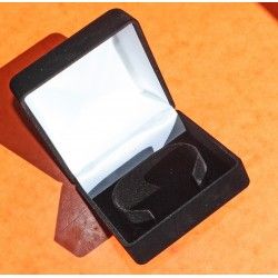 Deluxe BLACK VELVET Domed Bangle Bracelet or Watch Jewelry Storage GIFT Box