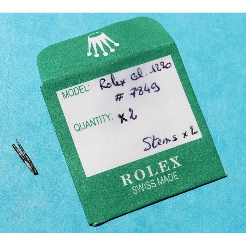 Rolex vintage discontinued 2 stems for Manual winding Caliber 1220 ref 7849