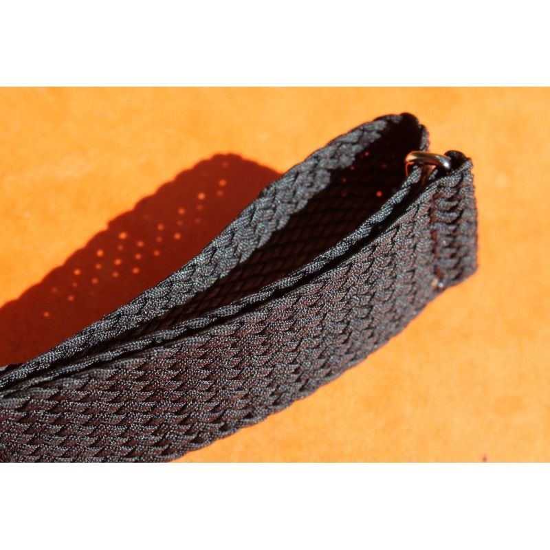Rare Exotic Watches bracelet UK Nato Black color Nylon Tropical Military Braided Strap Band 21mm
