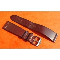 ★☆☆ Genuine Cow boy strap Horween Shell Cordovan Leather Watch Band Bracelet Dark Brown 20mm ★☆☆ 