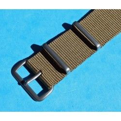 ROLEX JAMES BOND KHAKI Nylon NATO WATCH BAND Strap Military G-10 SUBMARINER 5512, 5513, 1665, 16660, 14060, 16800, 168000