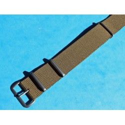 ROLEX JAMES BOND KHAKI Nylon NATO WATCH BAND Strap Military G-10 SUBMARINER 5512, 5513, 1665, 16660, 14060, 16800, 168000