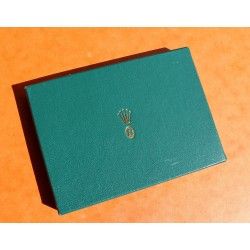 ROLEX RARE ACCESSOIRE CARNET RÉPERTOIRE NOM ET ADRESSES EN CUIR VERT DE LUXE