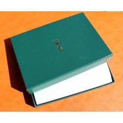 ROLEX RARE LUXURY GREEN LEATHER NOTEBOOK REGISTER NAMES & ADRESS REPERTOIRE, REPERTORY