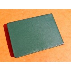 ROLEX RARE ACCESSOIRE CARNET RÉPERTOIRE NOM ET ADRESSES EN CUIR VERT DE LUXE