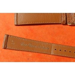 CARAMEL OSTRICH STYLE LEATHER STRAP BAND 17mm BRACELET WATCHES WITH POLISHED BUCKLE 