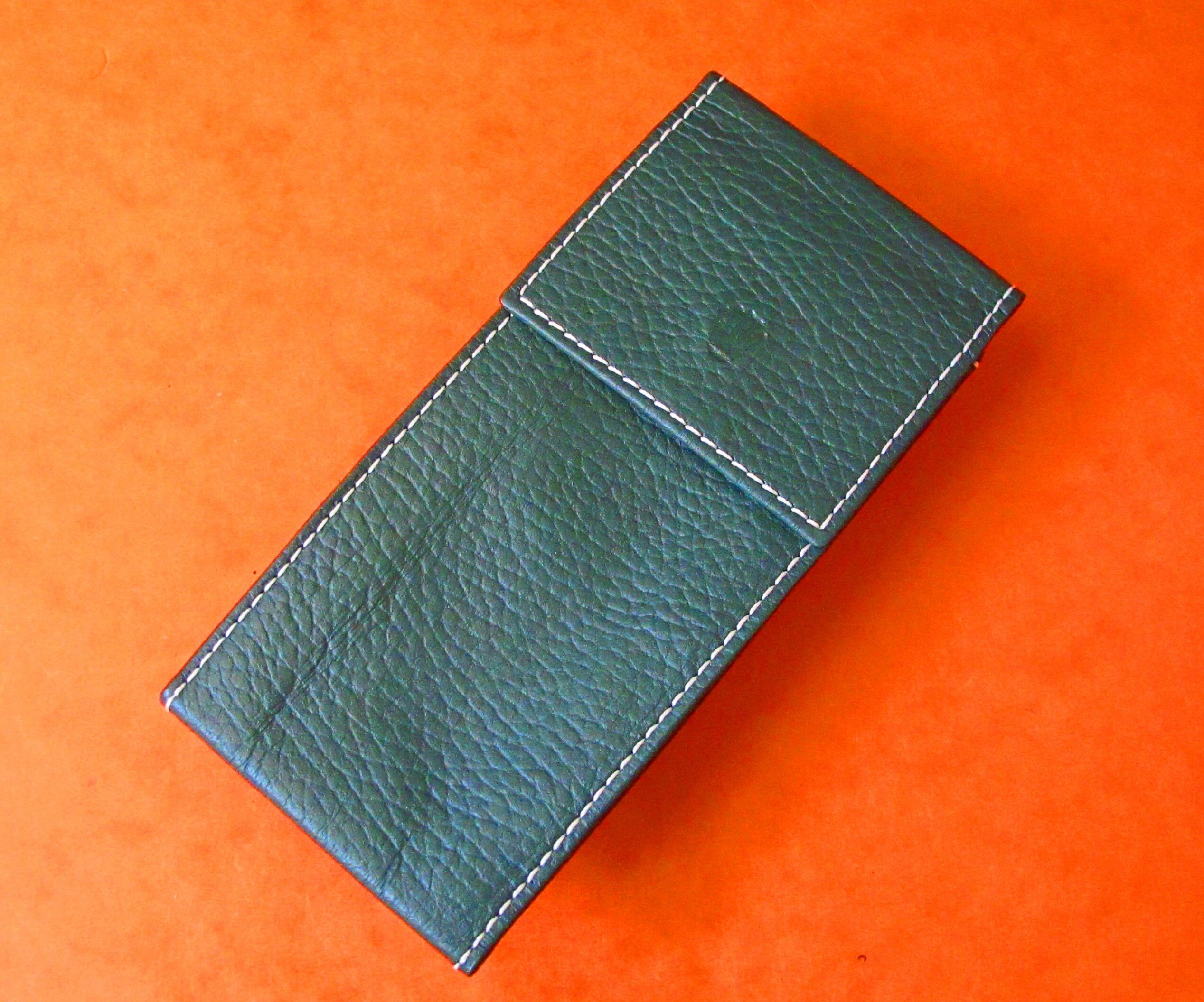 ETUI ÉCRIN CUIR VERT DE VOYAGE ROLEX NOUVELLE GENERATION