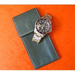 New Rolex Green Leather Watch Pouch Holder Case