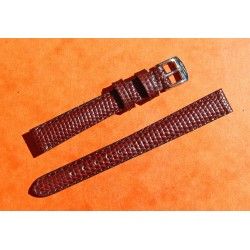 WATCHES BRACELETS WOMENS LIZARD SKIN STRAP 12mm AEROCONFORT SIGNED ZRC WITH BUCKLE