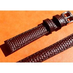 WATCHES BRACELETS WOMENS LIZARD SKIN STRAP 12mm AEROCONFORT SIGNED ZRC WITH BUCKLE