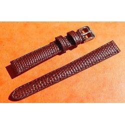 WATCHES BRACELETS WOMENS LIZARD SKIN STRAP 12mm AEROCONFORT SIGNED ZRC WITH BUCKLE