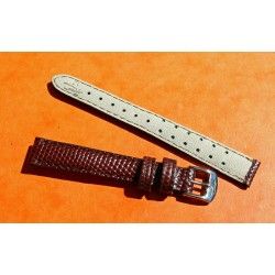 WATCHES BRACELETS WOMENS LIZARD SKIN STRAP 12mm AEROCONFORT SIGNED ZRC WITH BUCKLE