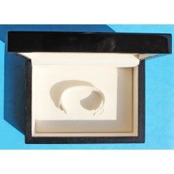 VINTAGE black lacquered wooden watch box SET ROLEX CELLINI, LARGE OBLONG, MONTRES ROLEX SA GENEVE 50.00.09
