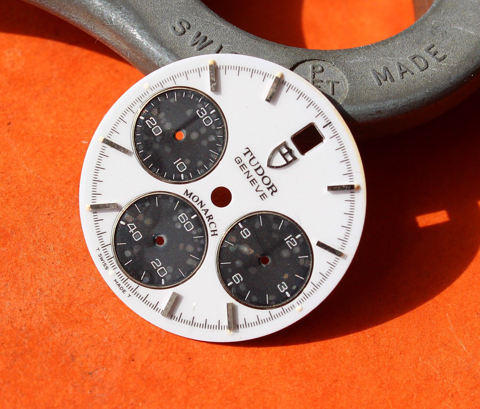 Cadran De Montre De Poche Blanc - 37 Mm - Pièce Détachée D'occasion