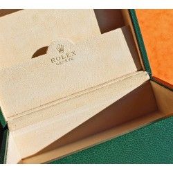 Vintage BIG BOXSET Rolex President Day Date, Datejust, Daytona, Luxe Gold Watch Box Case green Leather gold Logo ref 70.00.01