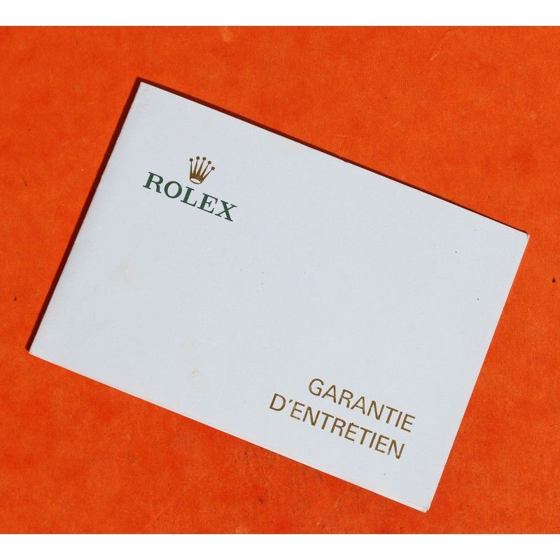 ROLEX RARE GARANTIE D'ENTRETIEN SIGNEE AD PAPIER -REVISION DE MONTRES TUDOR, ROLEX VIERGE