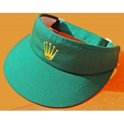 ★★ RARE CASQUETTE VISIÈRE ROLEX VERTE AUTHENTIQUE & NEUVE ★★