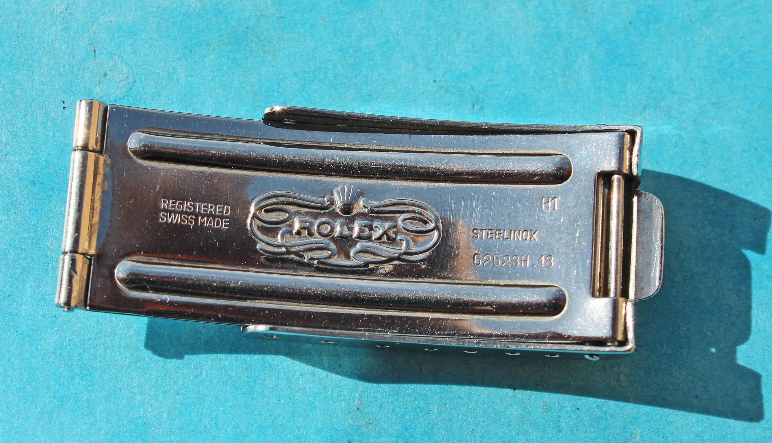 Rolex 62523H18, H1 code clasp 1983 folded Buckle Deployant 20mm Jubilee Bracelet GMT 16713 