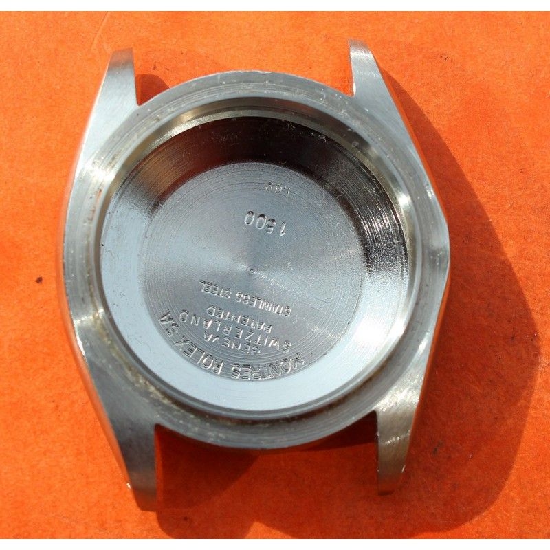 1969 BOITIER PROJET MONTRE ROLEX OYSTER PERPETUAL DATE 1500 34mm + FOND DE CARRURE GRAVE