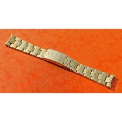 ♛♛ Rare Rolex Gold Electro Plated Oyster Watch Band Bracelet 78351 / 457 Bracelet 19mm Vintages Collectables straps ♛♛