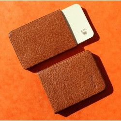 GENUINE LUXURY ROLEX TOBACCO COLOR LEATHER CARD HOLDER TRAVEL