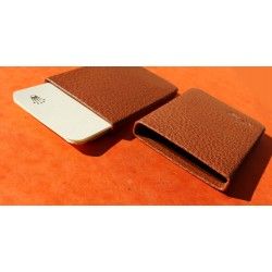 GENUINE LUXURY ROLEX TOBACCO COLOR LEATHER CARD HOLDER TRAVEL