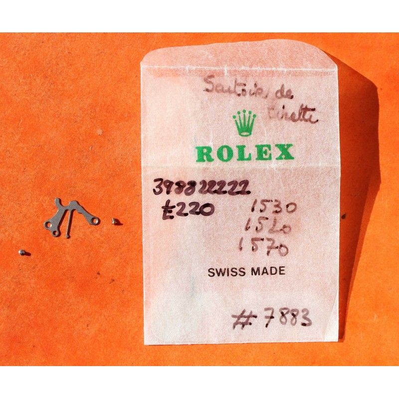 Rolex fournitures horlogères montres ref 7883, Sautoir de tirette Calibre automatique ref 1520, 1530, 1570