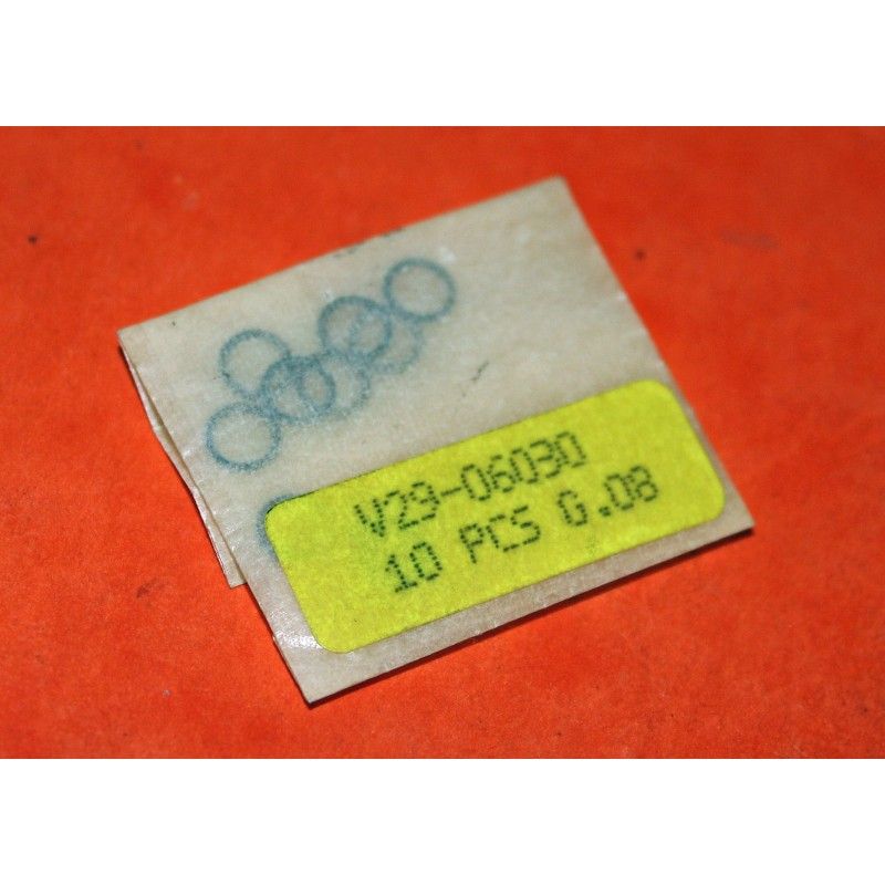 GENUINES NOS ROLEX BLACK GASKETS Ref V29-06030 X 10 PIECES 0.08