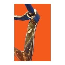 ♛ VINTAGE BOUCLE ARDILLON MONTRES ROLEX OR 14 carats 0.585 16mm pour bracelets cuir 20mm BIG LOGO BIG CROWN ♛