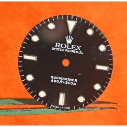 Vintage Cadran laqué montres Rolex Submariner 5513 Tritium BICCHIERINI 1986 Calibre automatique 1520, 1530