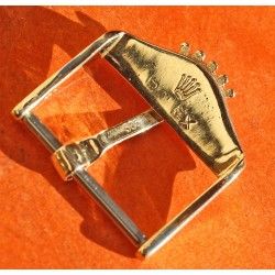 ♛ STELLAR SEXY VINTAGE ROLEX WATCHES 14K YELLOW GOLD 1940-50's BIG CROWN LOGO 16mm BUCKLE LEATHER STRAP ♛