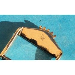 ♛ STELLAR SEXY VINTAGE ROLEX WATCHES 14K YELLOW GOLD 1940-50's BIG CROWN LOGO 16mm BUCKLE LEATHER STRAP ♛