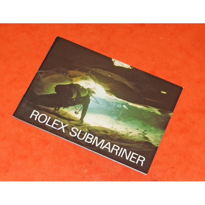 VINTAGE BOOKLET ROLEX SUBMARINER 5513-1987