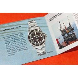 VINTAGE BOOKLET ROLEX SUBMARINER 5513-1987