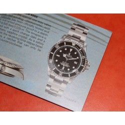 VINTAGE BOOKLET ROLEX SUBMARINER 5513-1987