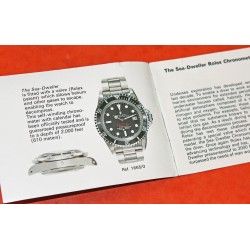 1978 ROLEX BOOKLET LIVRET SUBMARINER SEADWELLER 5513,1680,1665 ESPAGNOL