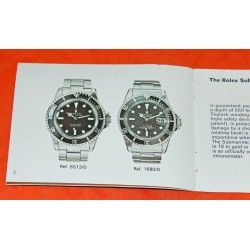 1978 ROLEX BOOKLET LIVRET SUBMARINER SEADWELLER 5513,1680,1665 ESPAGNOL